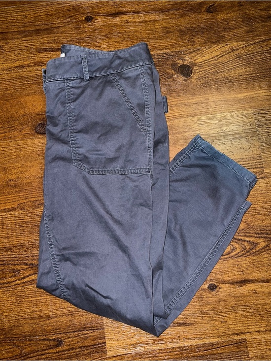 LOFT Pants - LOFT Charcoal Gray Tie-Waist Relaxed Fit Trouser Casual Pants Size 8